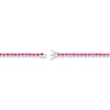Thumbnail Image 4 of STUDIO BY KAY Heart-Shaped Lab-Created Ruby Graduated Line Necklace Sterling Silver 18"