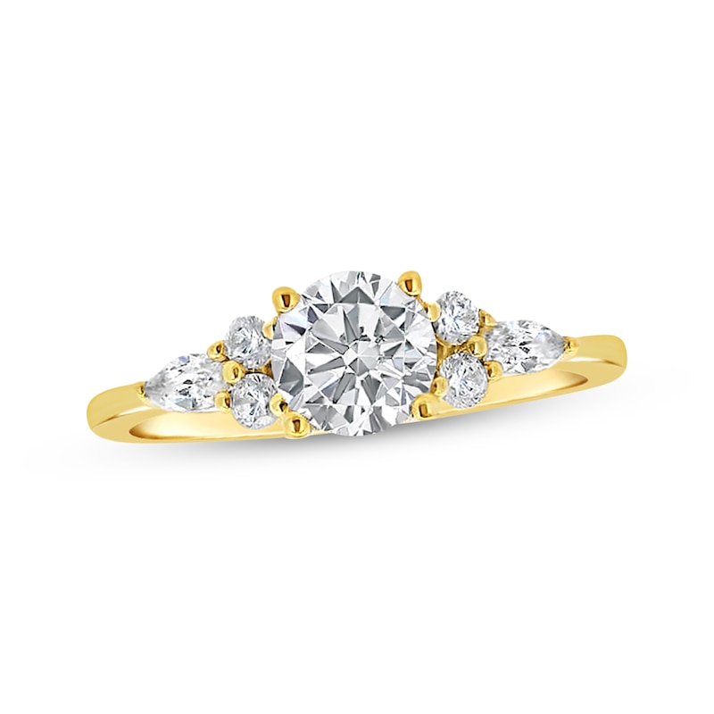 Main Image 1 of Adore Lab-Grown Diamonds Round-Cut Engagement Ring 1 ct tw 14K Yellow Gold