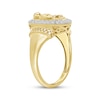 Thumbnail Image 2 of Diamond Halo Our Lady of Guadalupe Ring 1/4 ct tw 10K Yellow Gold