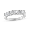 Thumbnail Image 1 of Now + Forever Lab-Grown Diamonds Emerald-Cut Seven-Stone Anniversary Ring 1-1/2 ct tw 14K White Gold