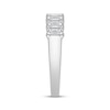 Thumbnail Image 2 of Now + Forever Lab-Grown Diamonds Emerald-Cut Seven-Stone Anniversary Ring 1-1/2 ct tw 14K White Gold