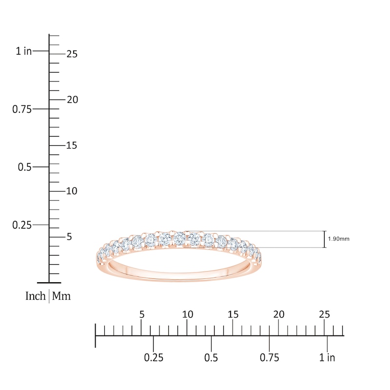 Main Image 4 of Now + Forever Diamond Anniversary Ring 1/4 ct tw Round-cut 14K Rose Gold
