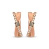Thumbnail Image 2 of Le Vian Kiss Collection Diamond Crossover Hoop Earrings 1/4 ct tw 14K Strawberry Gold