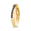 Thumbnail Image 2 of Le Vian Kiss Collection Diamond "X" Crossover Ring 1/6 ct tw 14K Honey Gold