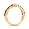 Thumbnail Image 3 of Le Vian Kiss Collection Diamond "X" Crossover Ring 1/6 ct tw 14K Honey Gold