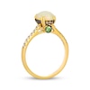 Thumbnail Image 3 of Le Vian Oval-Cut Opal and Tsavorite Ring 1/4 ct tw Diamonds 14K Honey Gold
