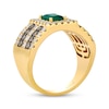 Thumbnail Image 2 of Le Vian Emerald-Cut Emerald & Diamond Ring 1-1/3 ct tw 14K Honey Gold