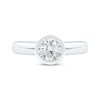 Thumbnail Image 4 of Now + Forever Lab-Grown Diamonds Round-Cut Bezel-Set Solitaire Engagement Ring 1 ct tw 14K White Gold (F/VS2)