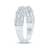 Thumbnail Image 2 of KAY Bow Collection Baguette & Round-Cut Lab-Grown Diamond Anniversary Ring 3/4 ct tw 14K White Gold