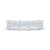 Thumbnail Image 3 of KAY Bow Collection Baguette & Round-Cut Lab-Grown Diamond Anniversary Ring 3/4 ct tw 14K White Gold