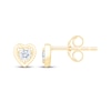 Thumbnail Image 3 of STUDIO BY KAY Round-Cut Diamond Solitaire Heart Stud Earrings 1/8 ct tw 14K Yellow Gold-Plated Sterling Silver (I/I2)