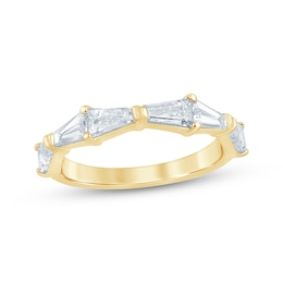 KAY Bow Collection Baguette-Cut Lab-Grown Diamond Anniversary Ring 1-1/2 ct tw 14K Yellow Gold