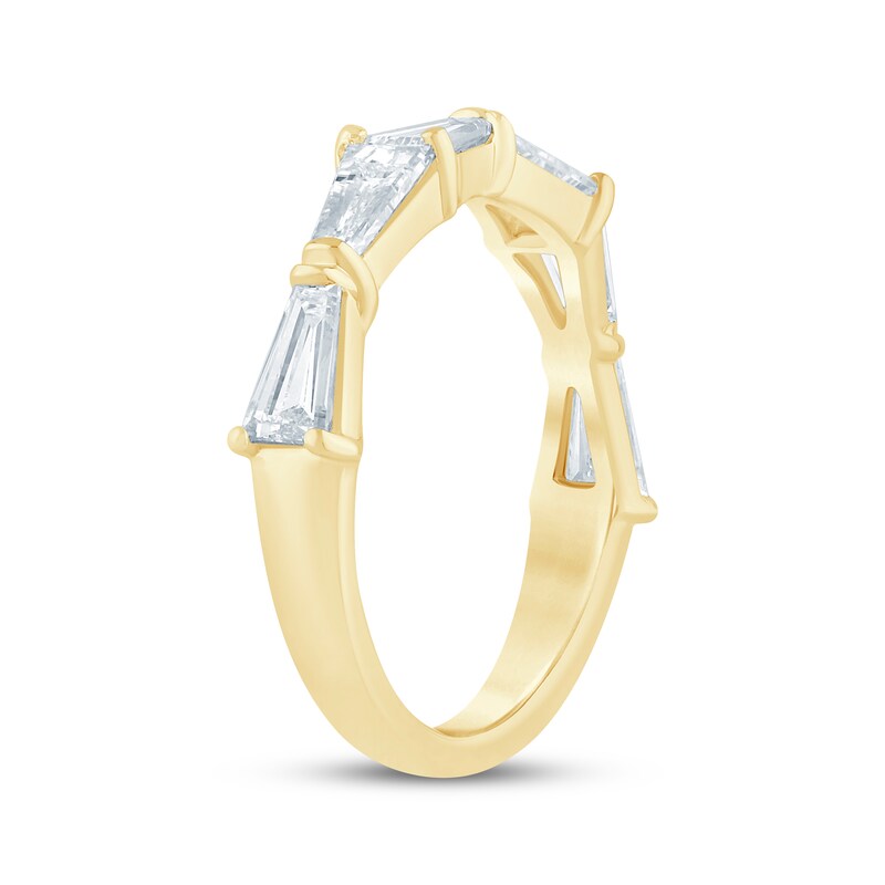 Main Image 2 of KAY Bow Collection Baguette-Cut Lab-Grown Diamond Anniversary Ring 1-1/2 ct tw 14K Yellow Gold