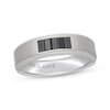 Thumbnail Image 1 of Neil Lane Men's Baguette-Cut Black Diamond Wedding Band 1/2 ct tw 14K White Gold