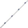 Thumbnail Image 2 of Emerald-Cut Blue Lab-Created Sapphire & White Lab-Created Sapphire Station Bracelet Sterling Silver 7.25"
