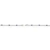 Thumbnail Image 3 of Emerald-Cut Blue Lab-Created Sapphire & White Lab-Created Sapphire Station Bracelet Sterling Silver 7.25"