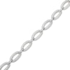Thumbnail Image 2 of STUDIO BY KAY White Lab-Created Sapphire Oval Link Bracelet Sterling Silver 7.25"