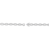 Thumbnail Image 3 of STUDIO BY KAY White Lab-Created Sapphire Oval Link Bracelet Sterling Silver 7.25"