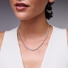 Thumbnail Image 2 of KAY Lab-Grown Diamonds Alternating Necklace 7 ct tw 10K White Gold 17"