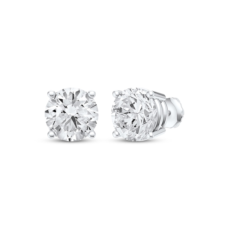 Main Image 1 of KAY Lab-Grown Diamonds Round-Cut Solitaire Earrings 6 ct tw 14K White Gold (F/VS2)