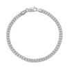 Thumbnail Image 1 of 3.5mm Diamond-Cut Ice Bead Chain Bracelet Solid 10K White Gold 8.5"