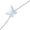 Thumbnail Image 2 of Monique Lhuillier Bliss Lab-Grown Diamond Accent Butterfly Bracelet Platinum-Plated Sterling Silver 6.75"