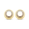 Thumbnail Image 2 of Desert Diamonds Ombré Circle Stud Earrings 3/8 ct tw 18K Yellow Gold-Plated Sterling Silver