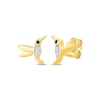 Thumbnail Image 1 of KAY Lab-Grown Diamonds & Natural Blue Diamond Accent Hummingbird Stud Earrings 10K Yellow Gold