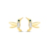 Thumbnail Image 2 of KAY Lab-Grown Diamonds & Natural Blue Diamond Accent Hummingbird Stud Earrings 10K Yellow Gold