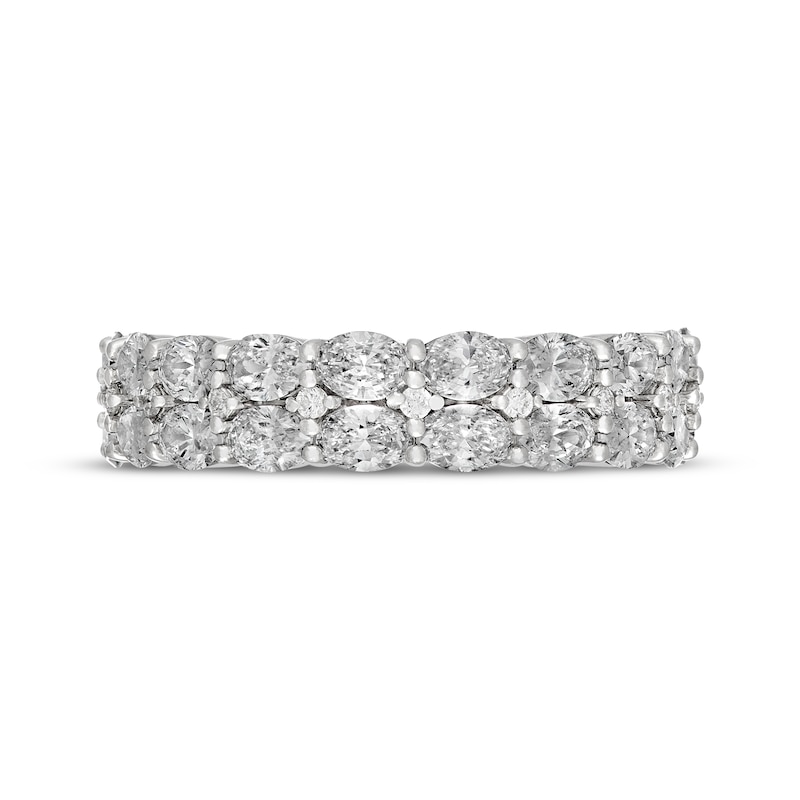 Main Image 3 of Neil Lane Artistry Heritage Oval-Cut & Round-Cut Lab-Grown Diamond Anniversary Band 1-5/8 ct tw 14K White Gold