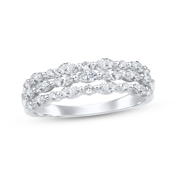 KAY Lab-Grown Diamonds Marquise & Round-Cut Ring 1 ct tw 14K White Gold