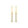 Thumbnail Image 2 of KAY Lab-Grown Diamonds J-Hoop Earrings 1/20 ct tw 10K Yellow Gold