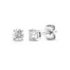 Thumbnail Image 1 of Round-Cut Diamond Solitaire Stud Earrings 1/2 ct tw 10K White Gold (I/I3)