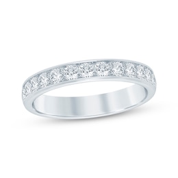 Now + Forever Lab-Grown Diamonds Men's Wedding Band 1 ct tw 14K White Gold