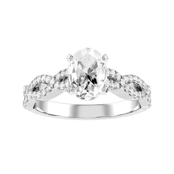 Oval Diamond Bridal Ring