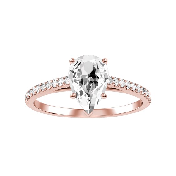 Pear Diamond Bridal Ring