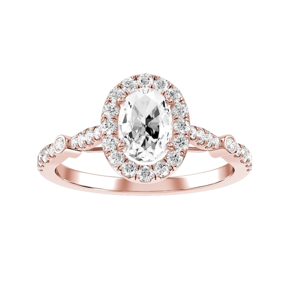 Oval Diamond Bridal Ring