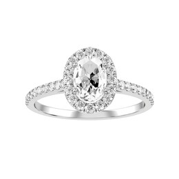 Diamond Bridal Ring 7/8 ct tw 14K White Gold