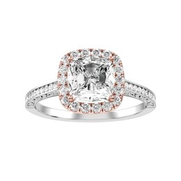 Diamond Bridal Ring 1-1/5 ct tw 10K Rose and White Gold