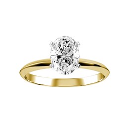 Diamond Bridal Ring 3/4 ct tw 10K White and Yellow Gold