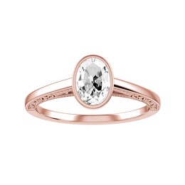 Diamond Bridal Ring 1/2 ct tw 10K Rose Gold