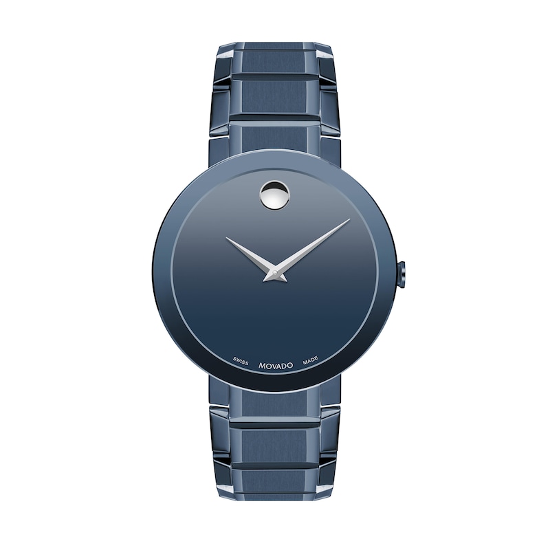 Main Image 1 of Movado Sapphire Men's Stainless Steel Watch 0607556