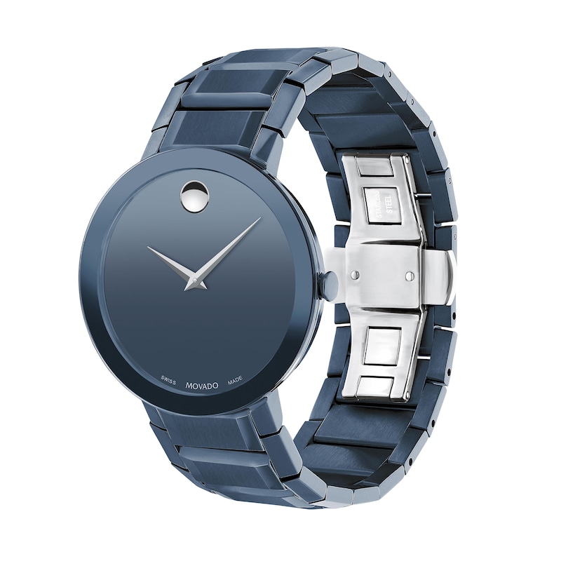 Main Image 2 of Movado Sapphire Men's Stainless Steel Watch 0607556