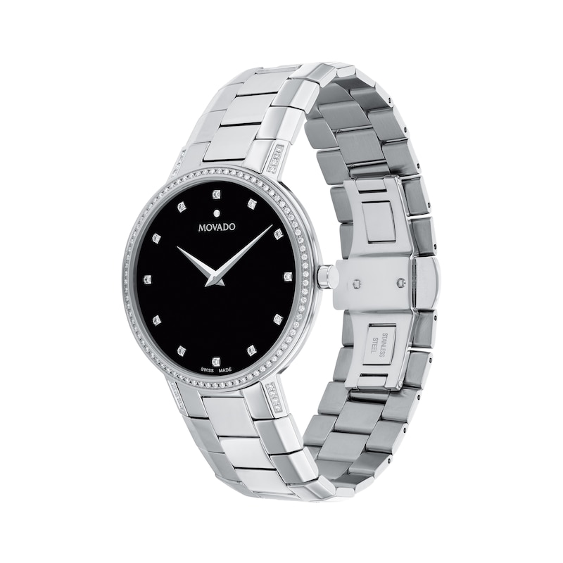 Main Image 2 of Movado Faceto Stainless Steel Men's Watch 0607482