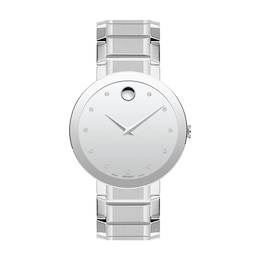Movado Sapphire Stainless Steel Men's Watch 607587