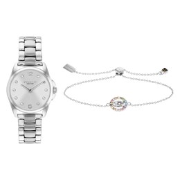 COACH Greyson Women’s Watch & Bolo Bracelet Gift Set 14000089
