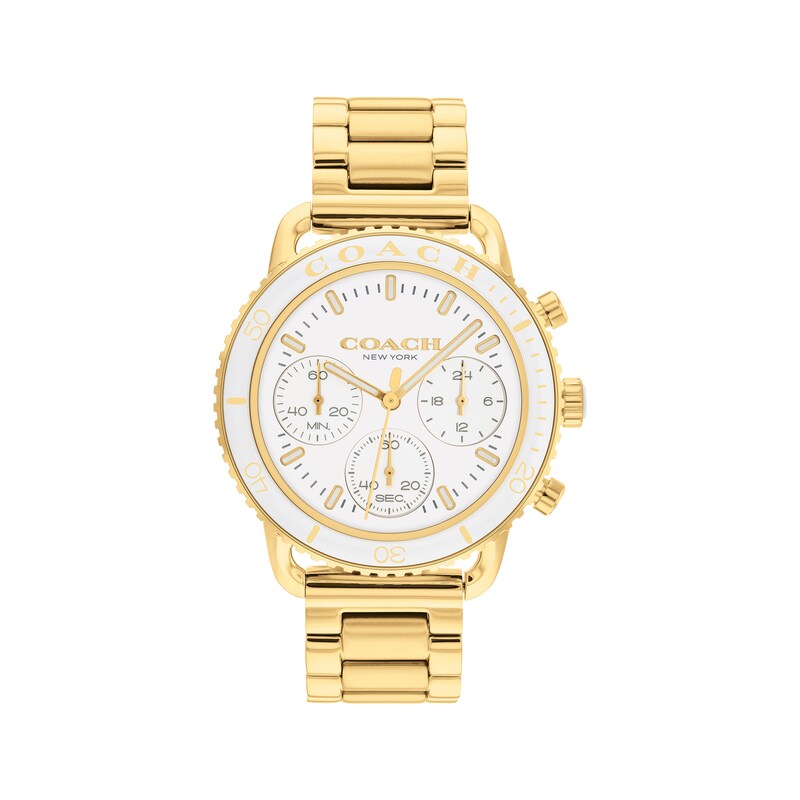 Main Image 1 of COACH Cruiser Gold-Tone Women’s Chronograph Watch 14504051