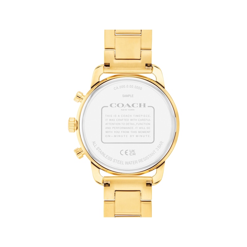 Main Image 3 of COACH Cruiser Gold-Tone Women’s Chronograph Watch 14504051