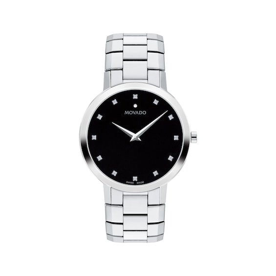 Movado Faceto Diamond Marker Men's Watch 0607865