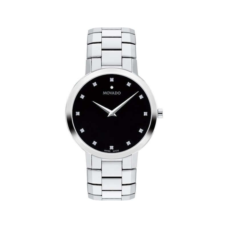 Movado Faceto Diamond Marker Men's Watch 0607865